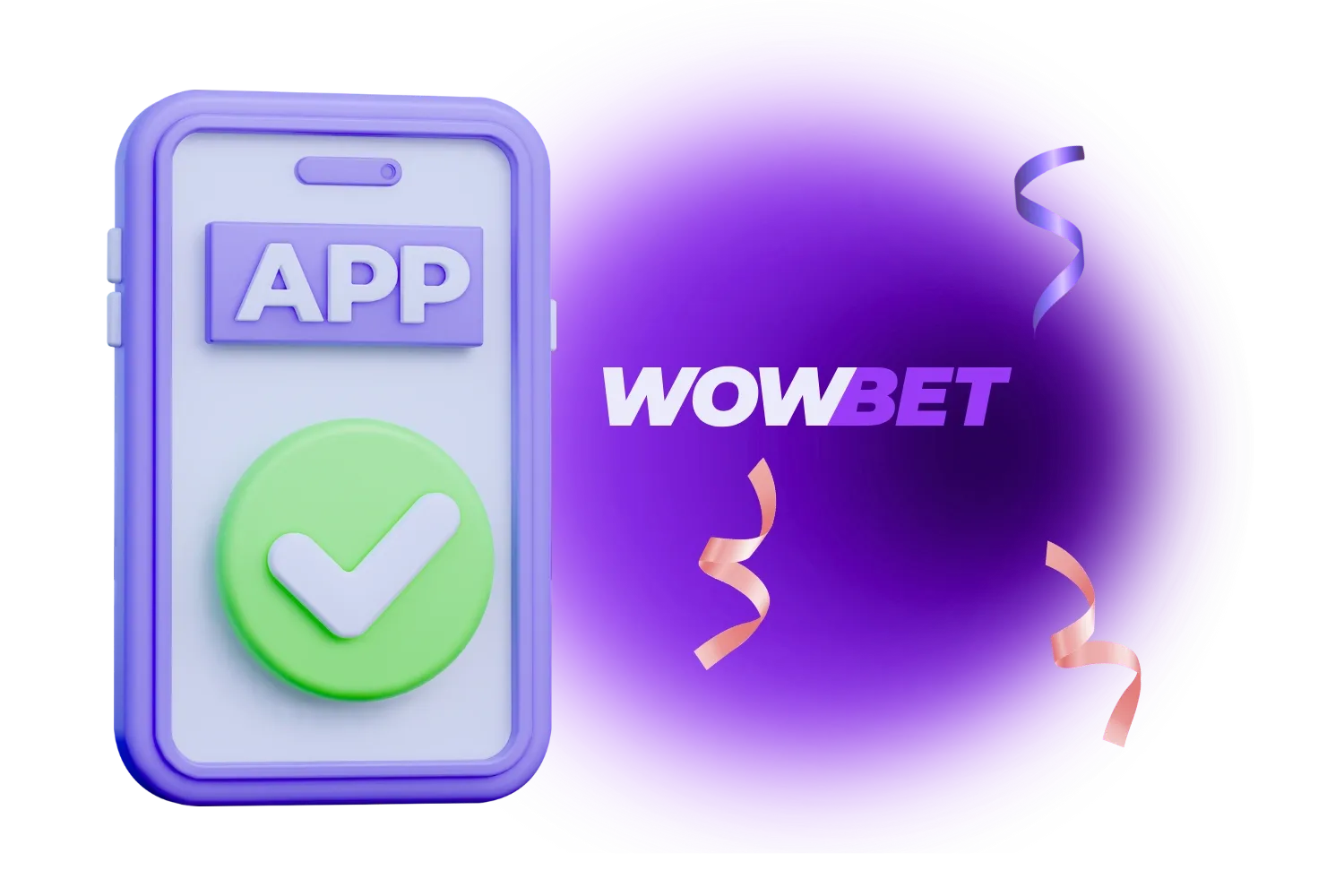 WOWBet app screens showing the betting, casino and cashier sections